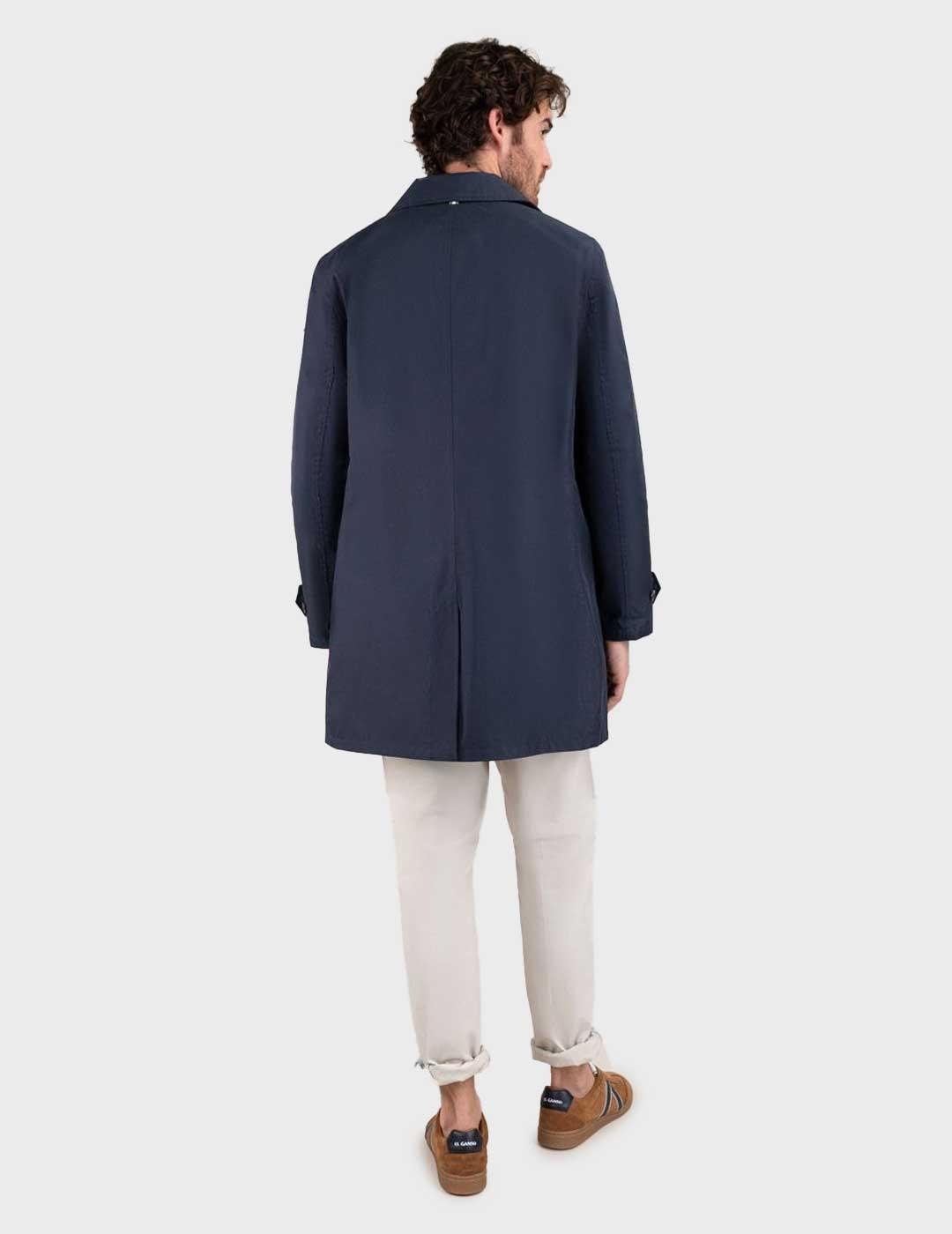 El Ganso gabardina azul marino para hombre