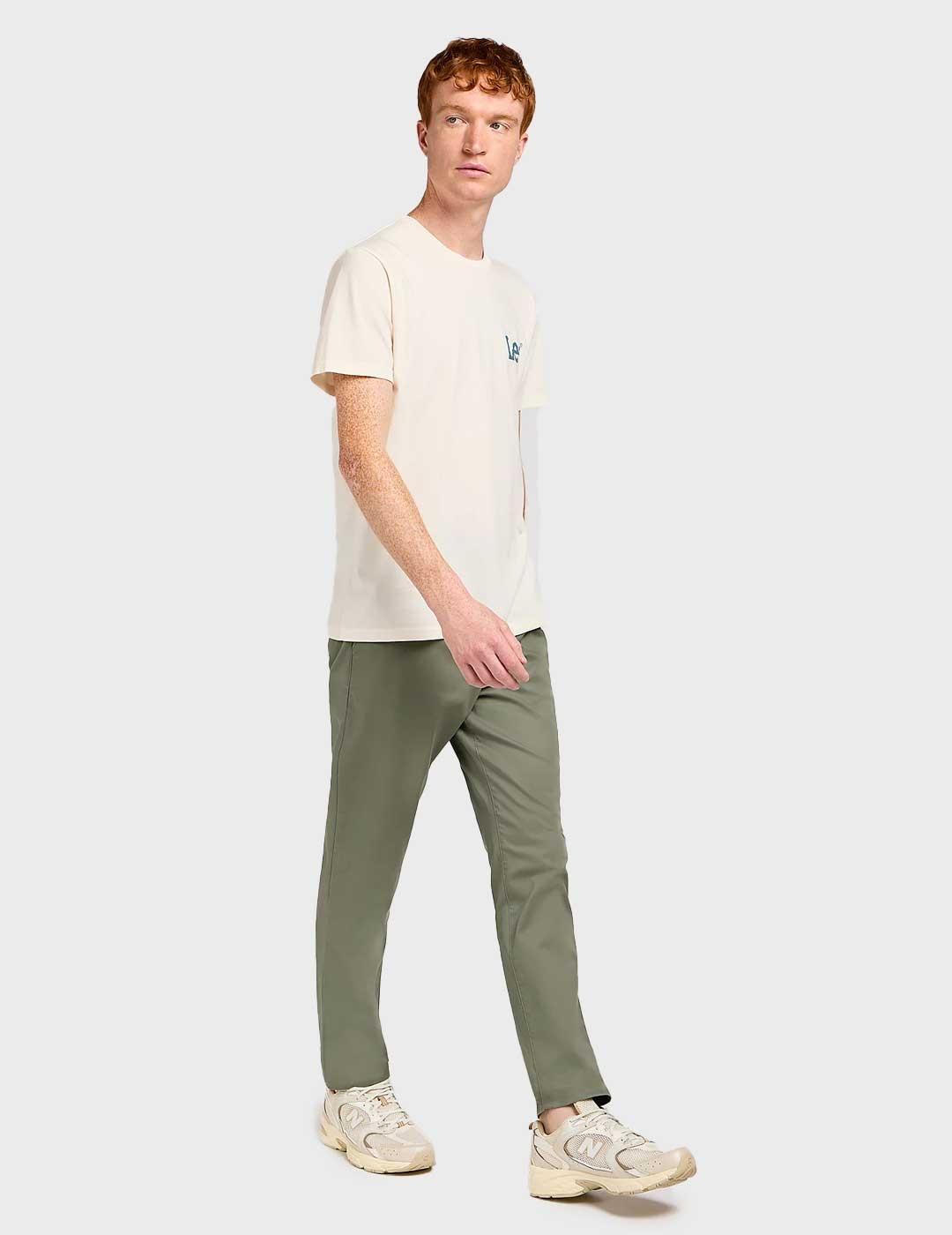 Lee Slim pantalón chino verde para hombre