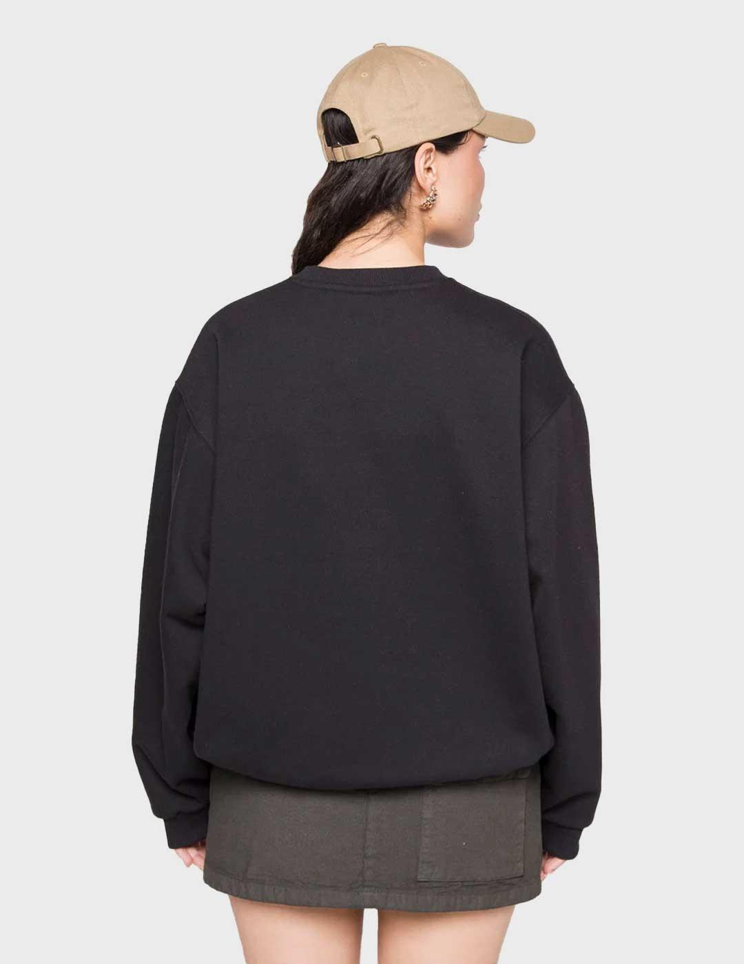 Kaotico Crushing Machine sudadera negra para mujer