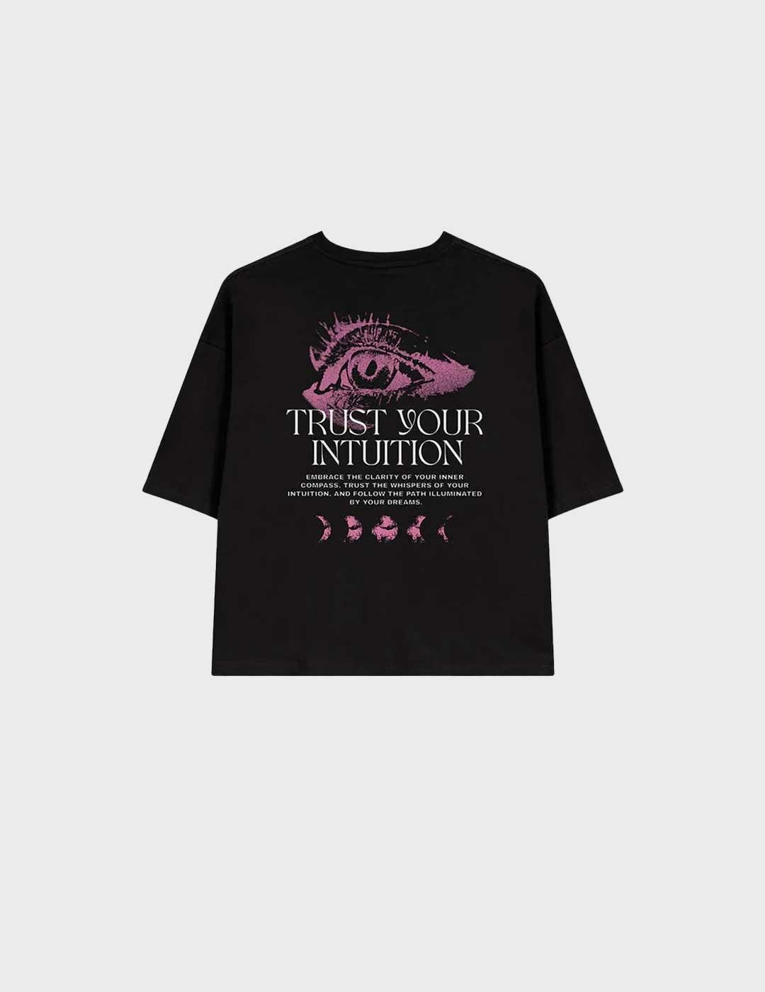 Kaotico Eye Trust Your Intuition camiseta negra para mujer