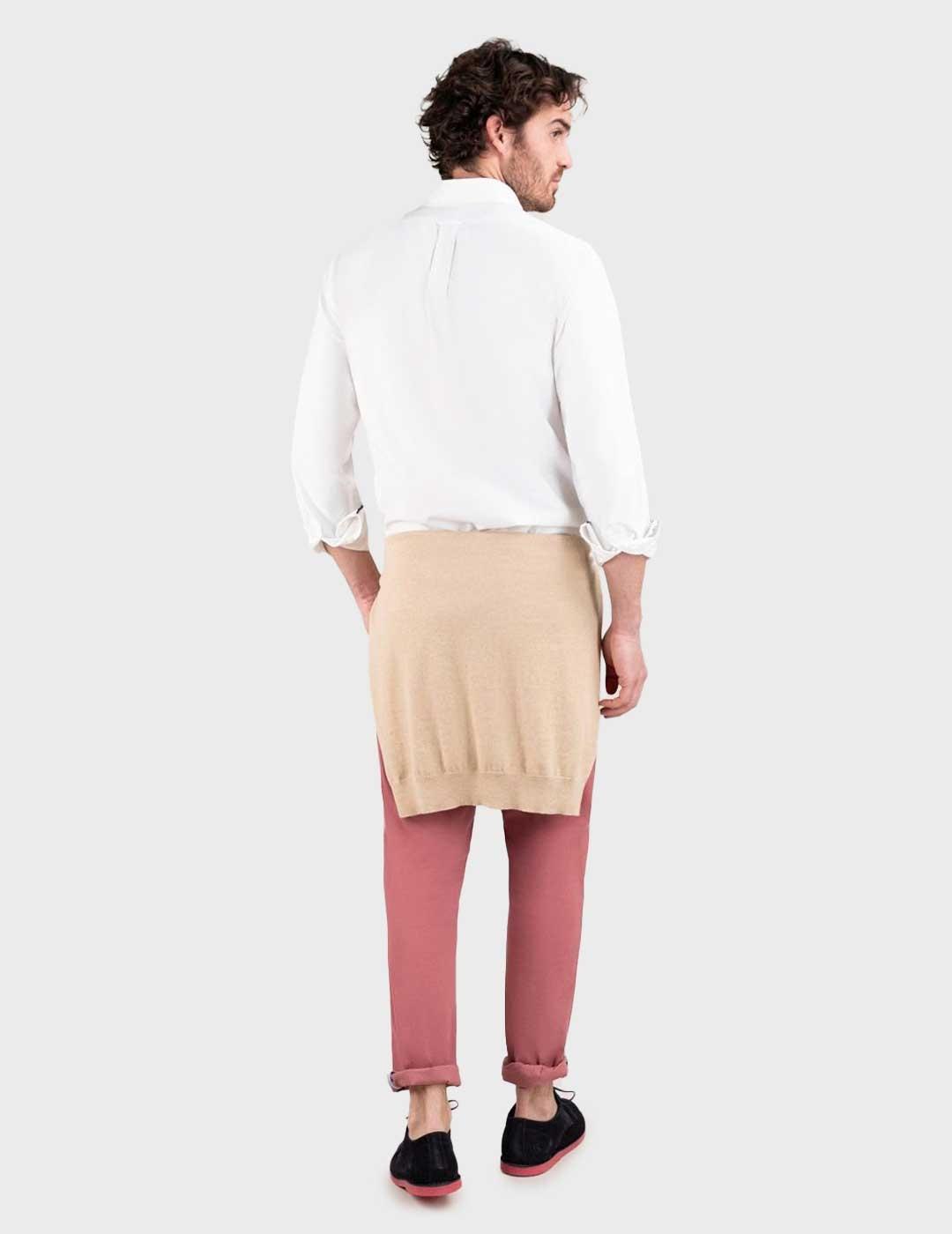 El Ganso Garment Dyed camisa blanca para hombre