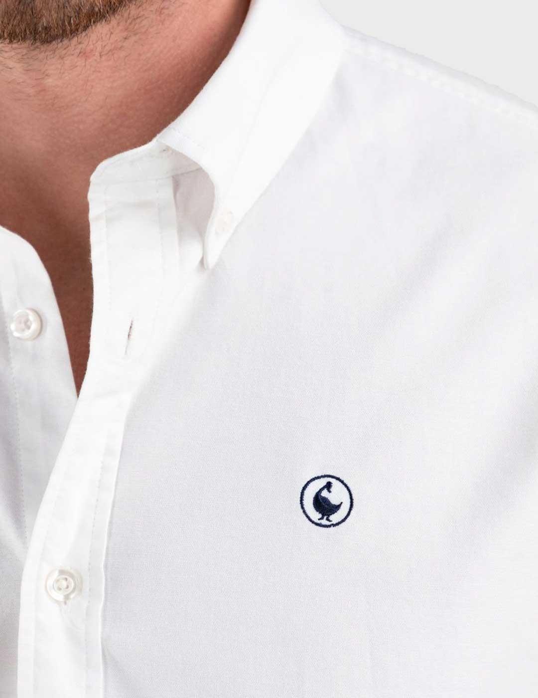 El Ganso Garment Dyed camisa blanca para hombre