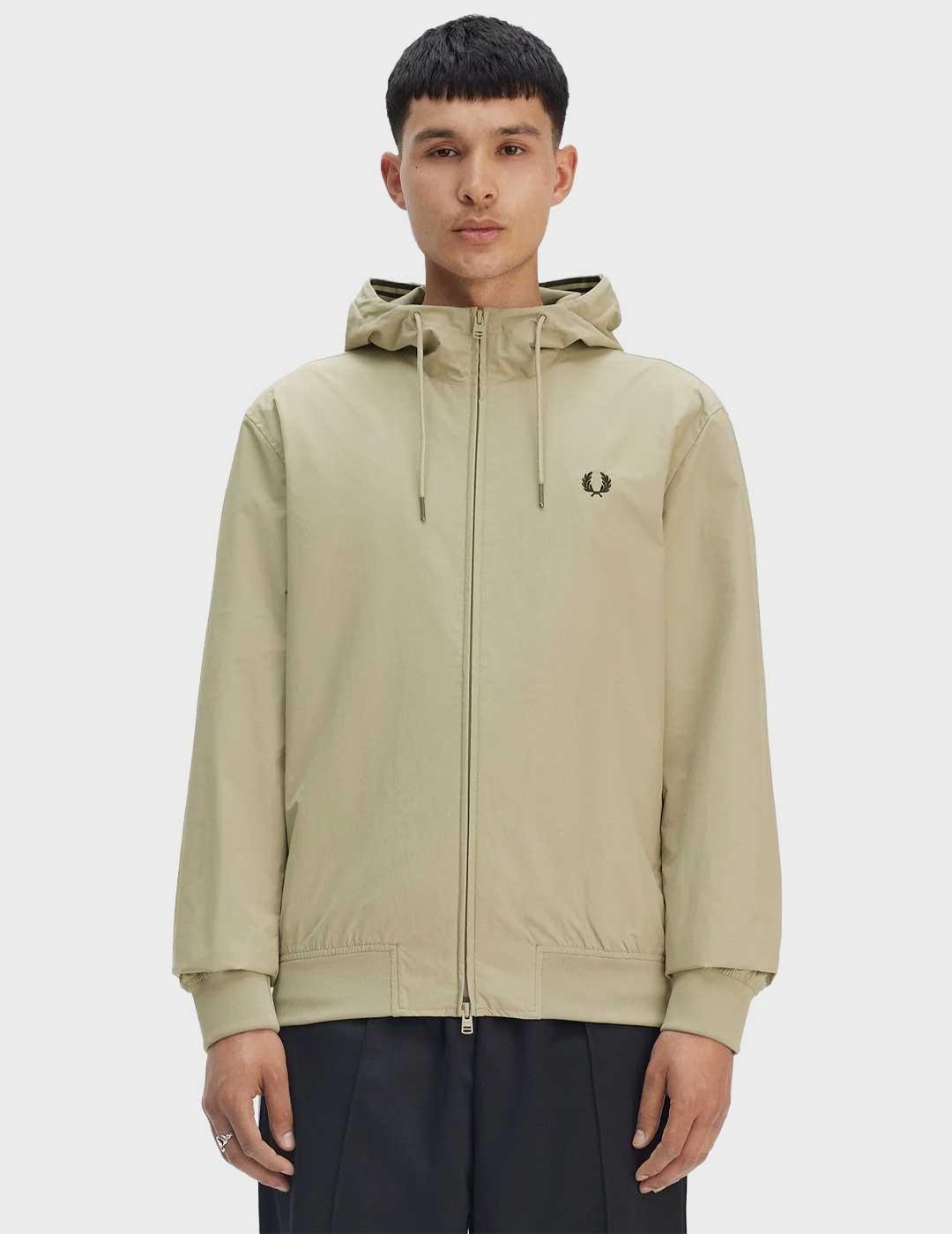 Fred Perry The Hooded Brentham chaqueta verde para hombre