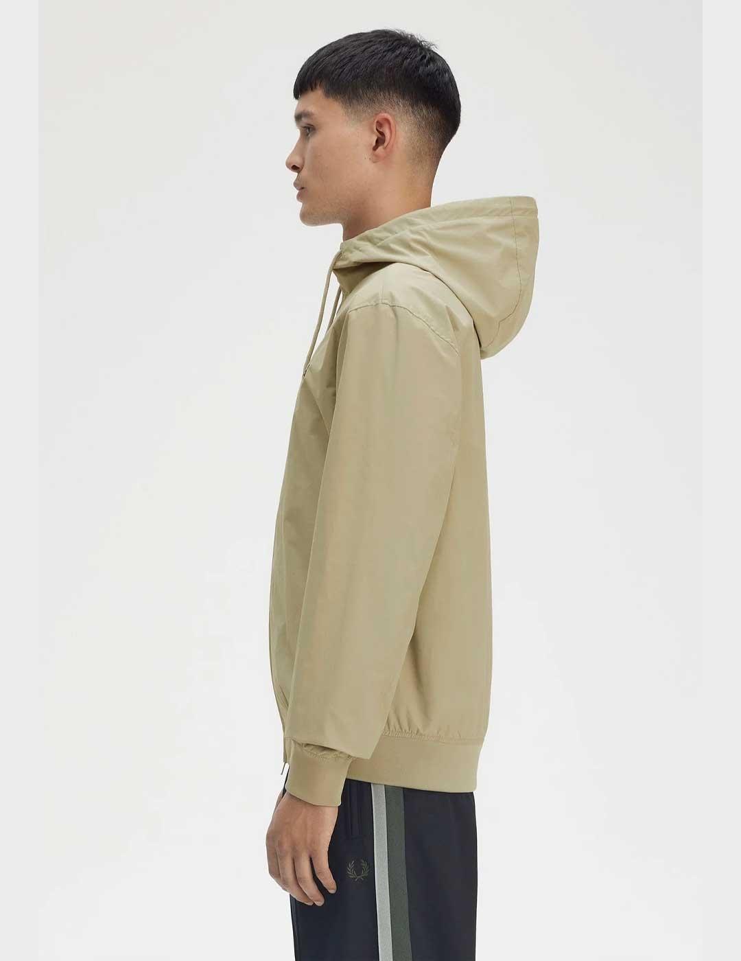 Fred Perry The Hooded Brentham chaqueta verde para hombre