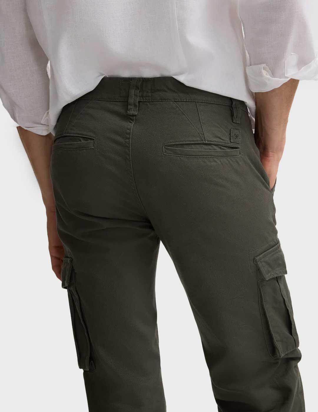 Silbon Sport pantalón verde cargo para hombre
