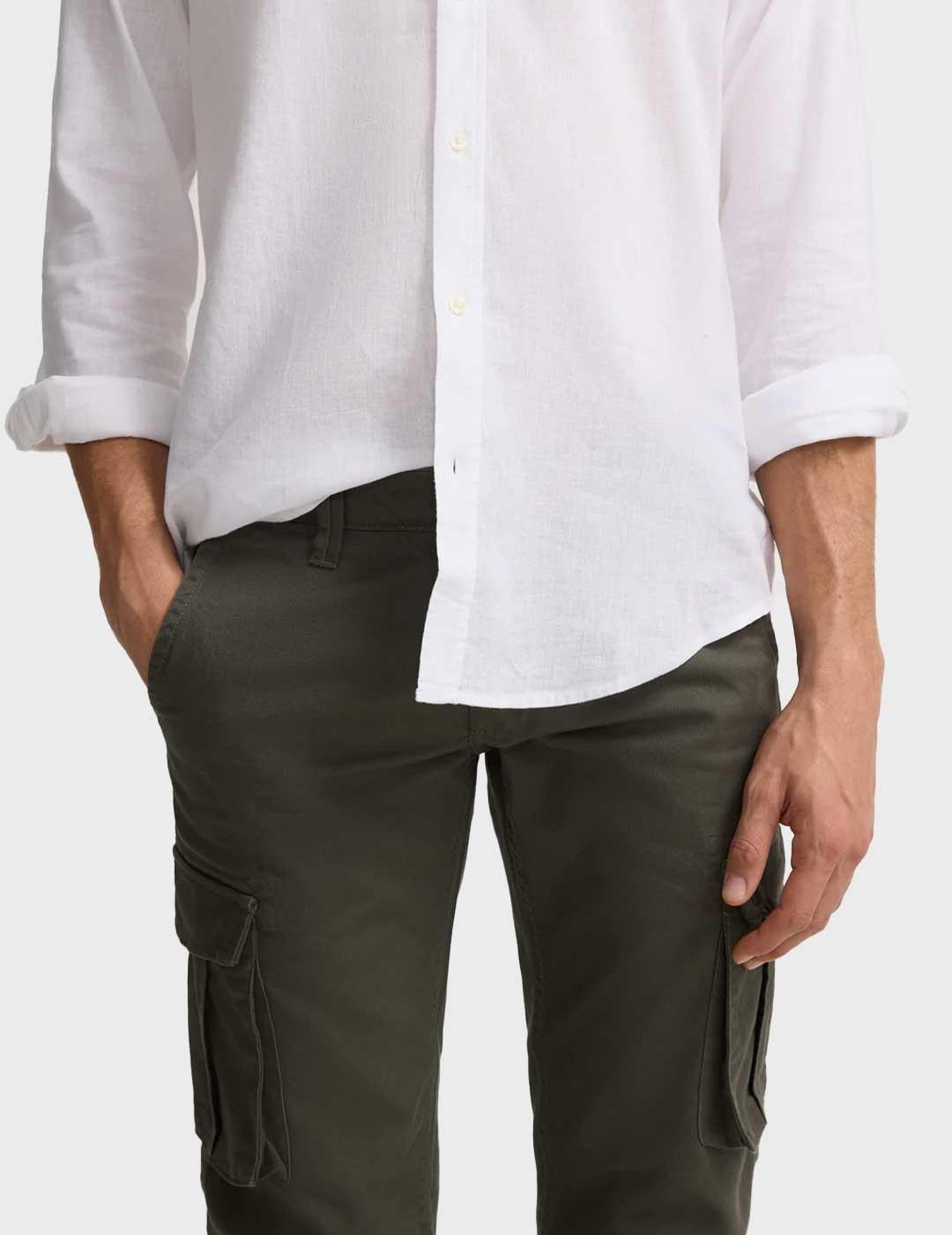 Silbon Sport pantalón verde cargo para hombre