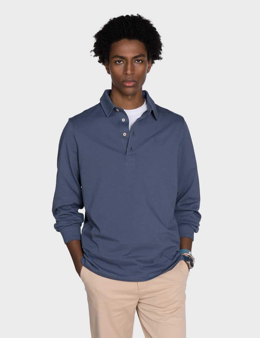 Harper & Neyer Declan polo azul para hombre