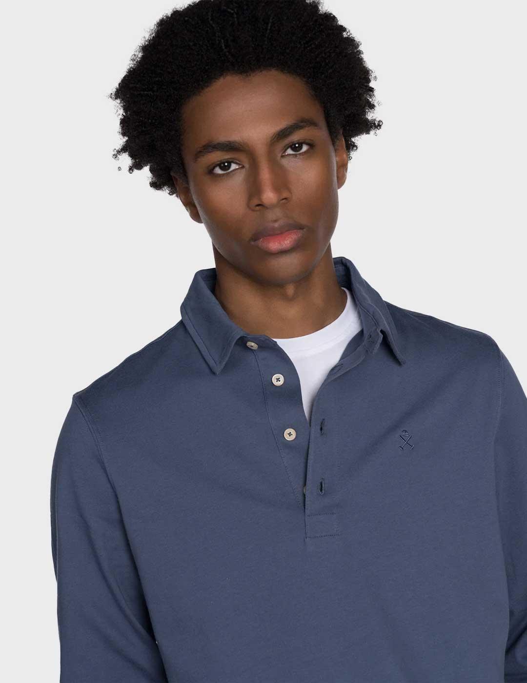 Harper & Neyer Declan polo azul para hombre