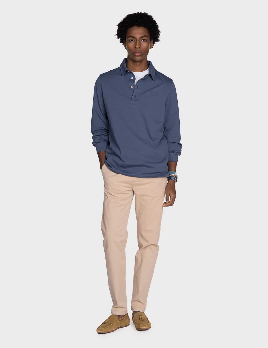 Harper & Neyer Declan polo azul para hombre