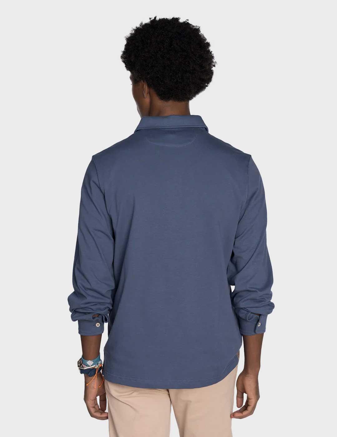 Harper & Neyer Declan polo azul para hombre