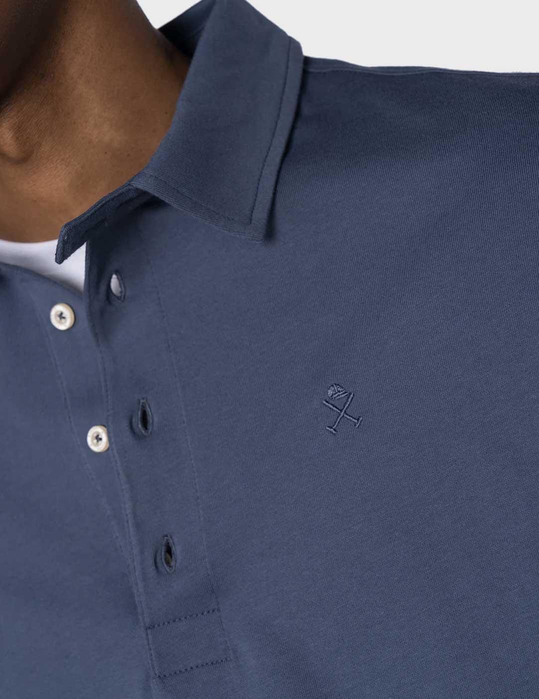 Harper & Neyer Declan polo azul para hombre