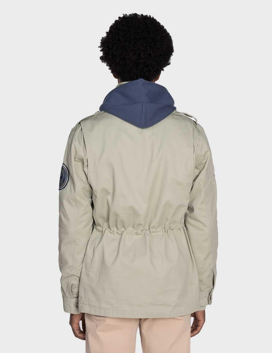 Harper & Neyer Militar chaqueta verde para hombre