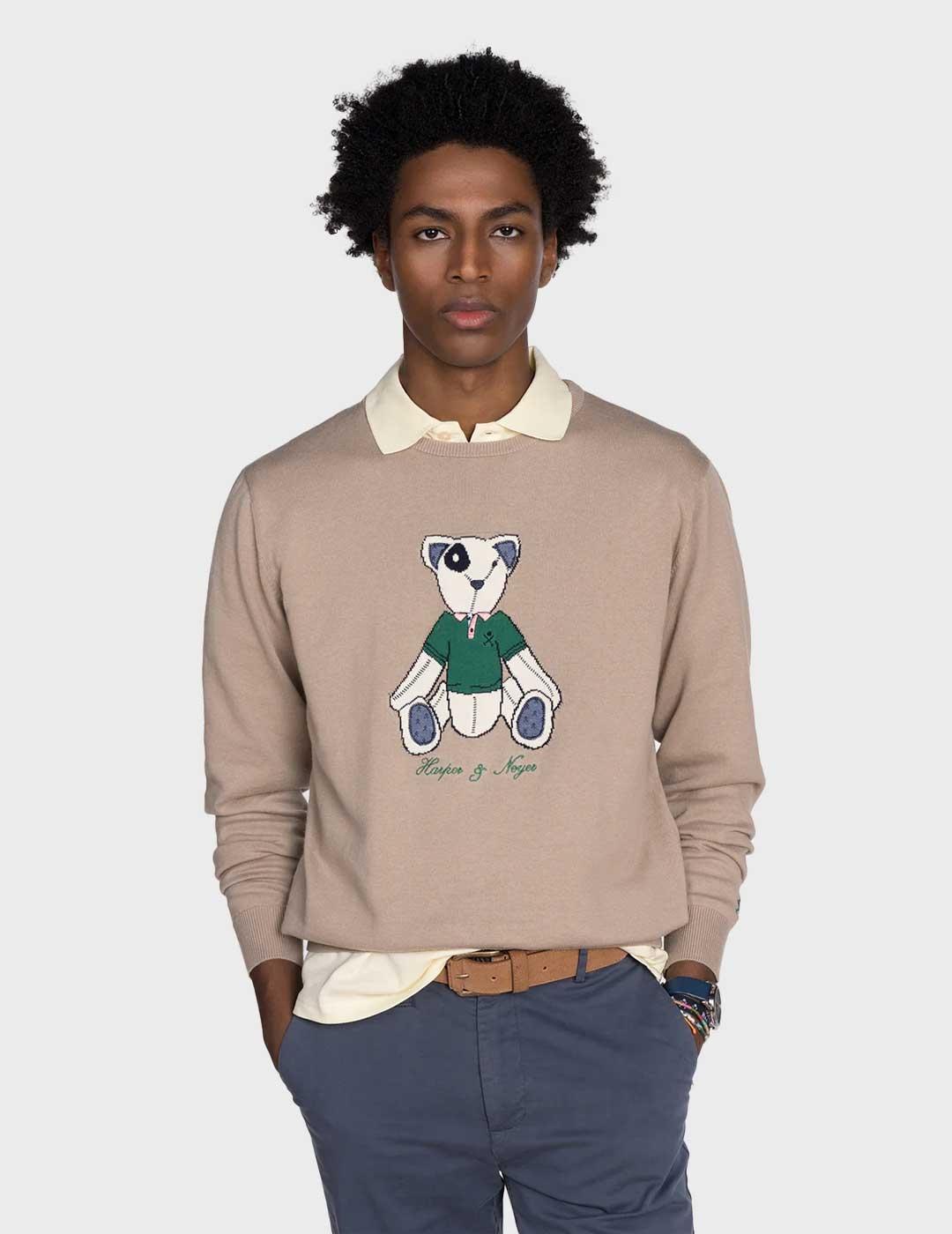 Harper & Neyer Teddy jersey marrón para hombre