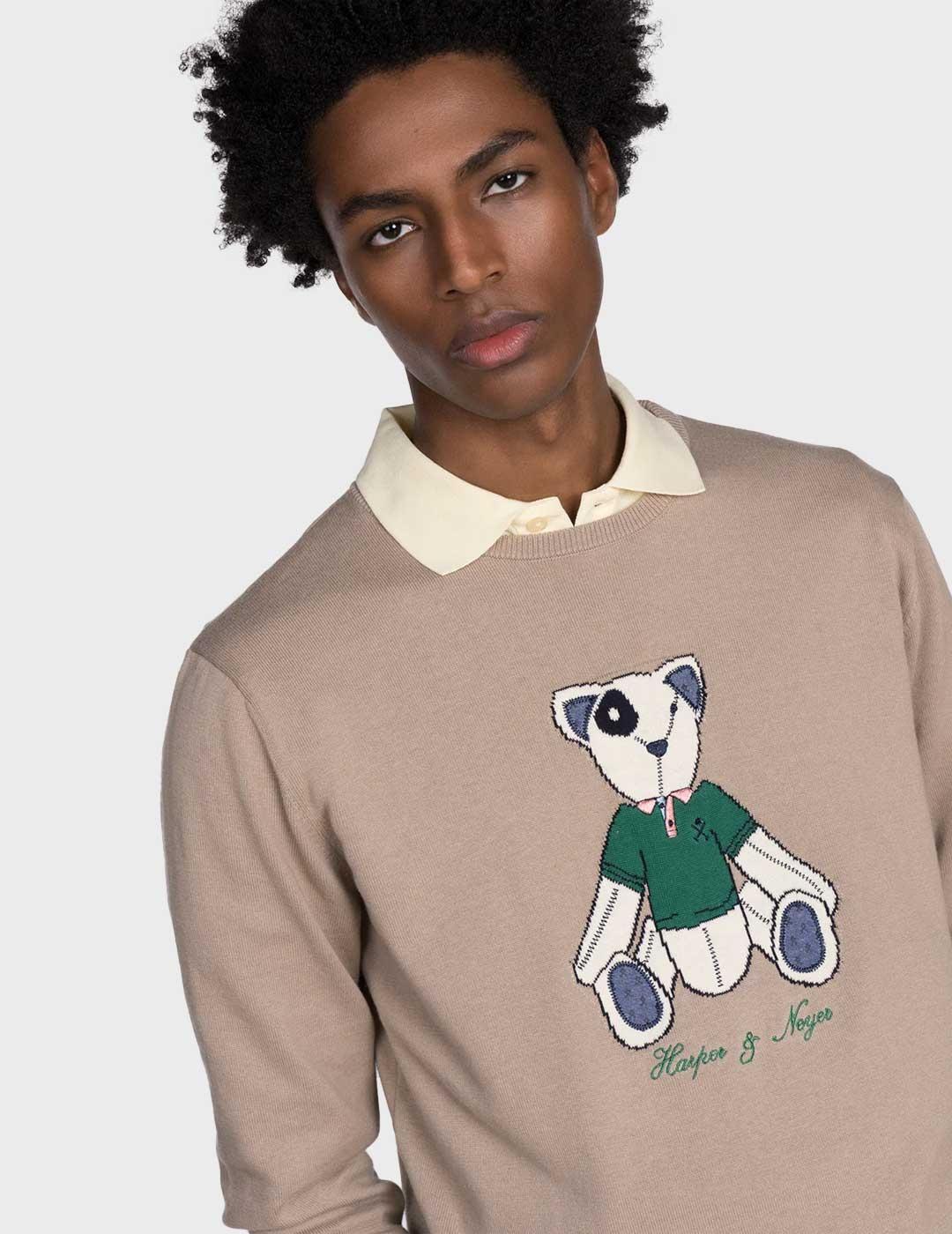 Harper & Neyer Teddy jersey marrón para hombre