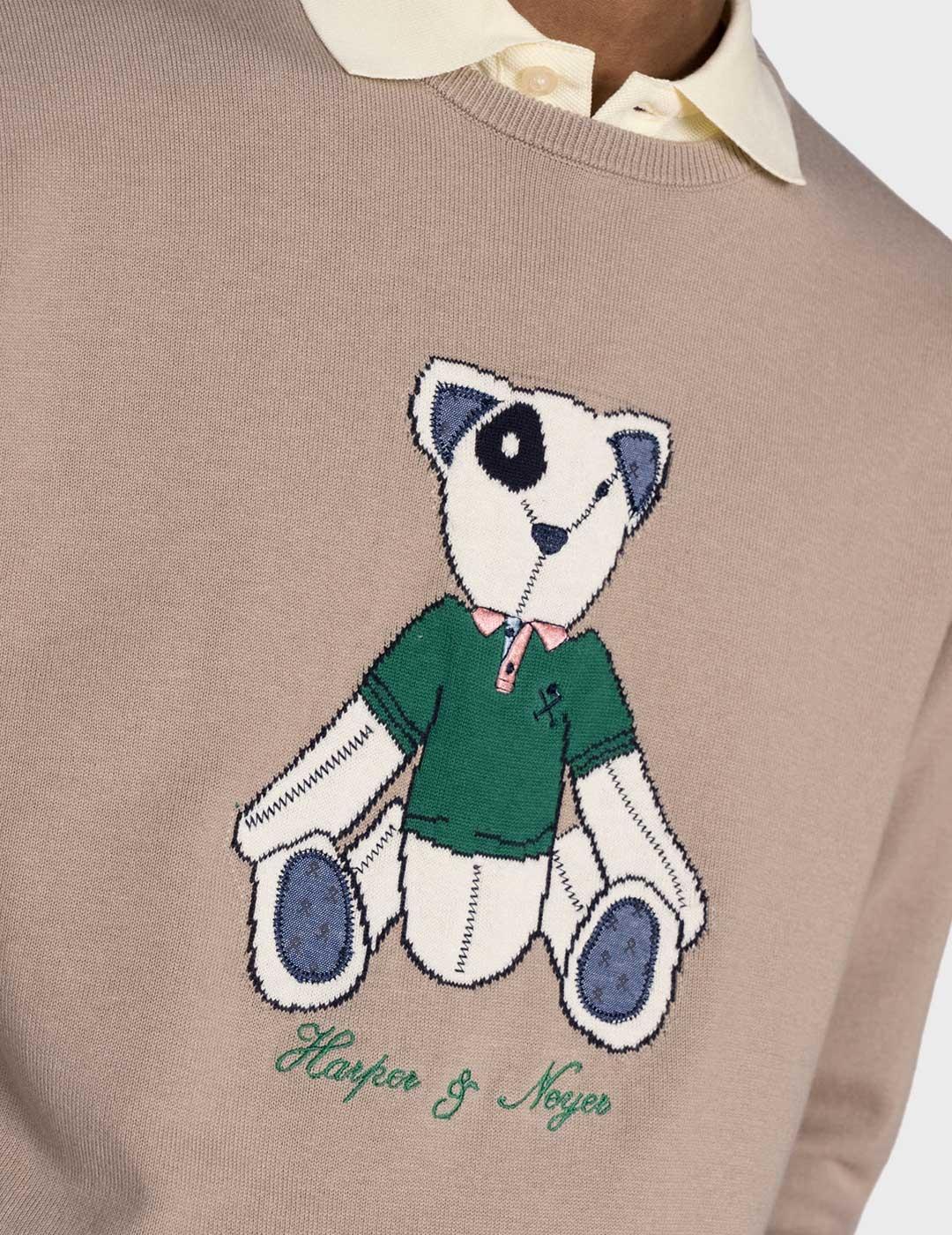 Harper & Neyer Teddy jersey marrón para hombre