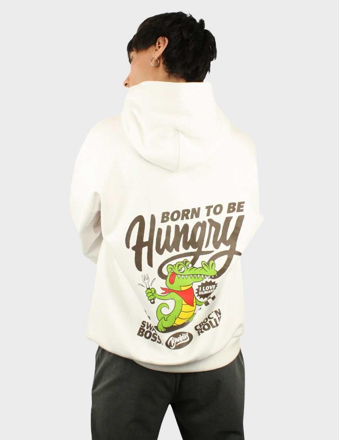 Buddy Croco sudadera blanca para hombre