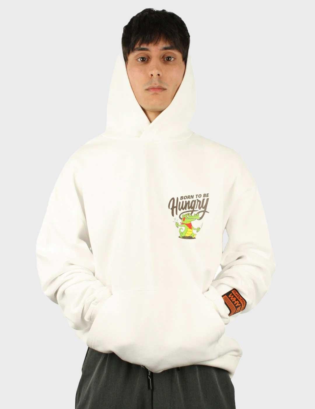 Buddy Croco sudadera blanca para hombre