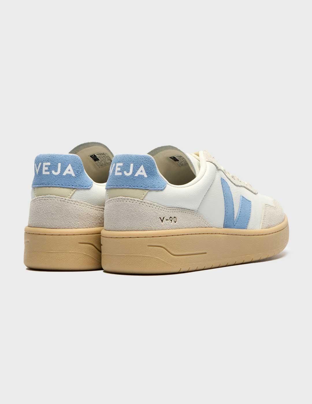 Veja V-90 zapatilla blanca para mujer