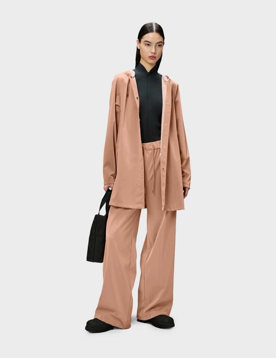 Rains A-Line W3 chaqueta rosa impermeable para mujer