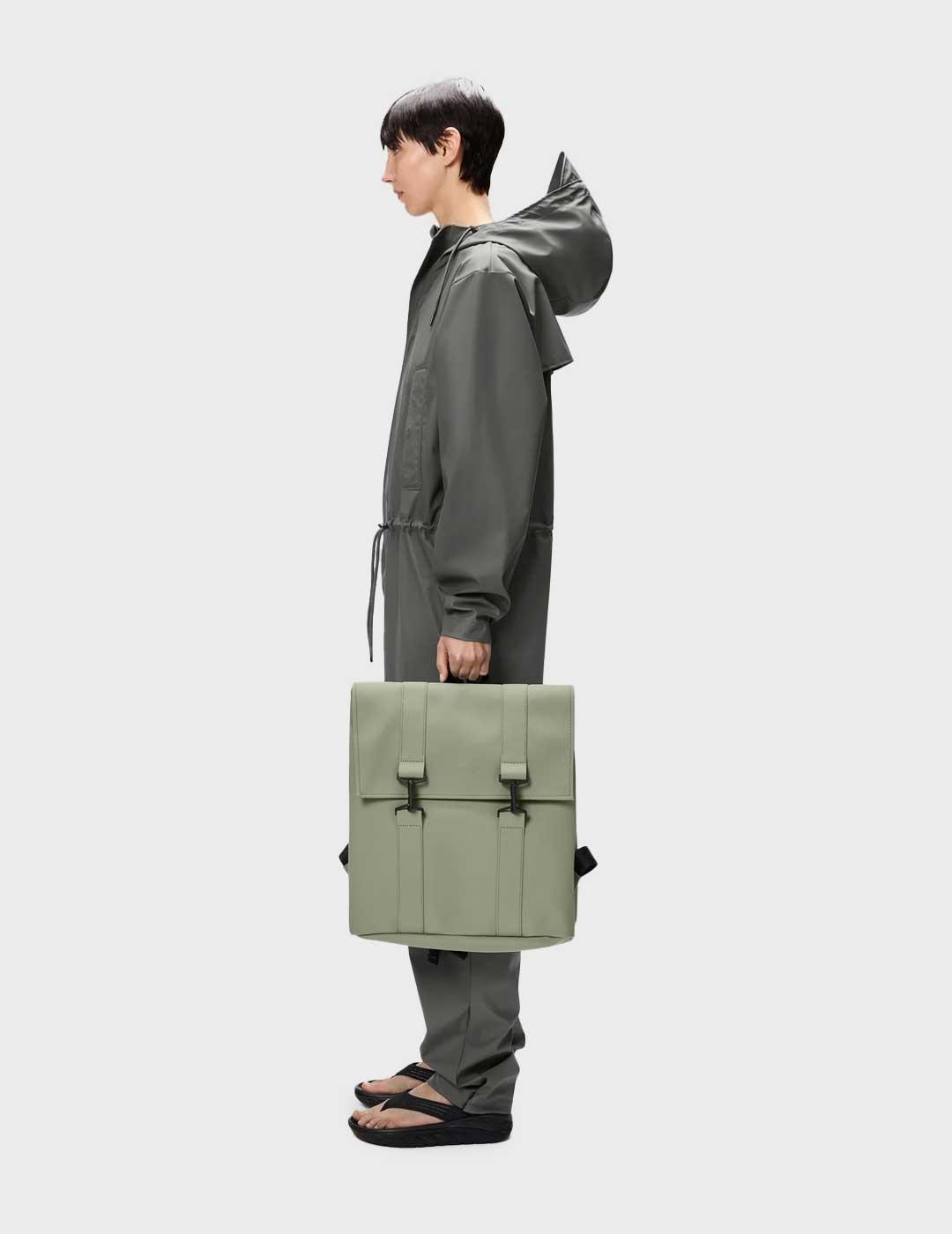 Rains Msn W3 mochila verde para hombre y mujer