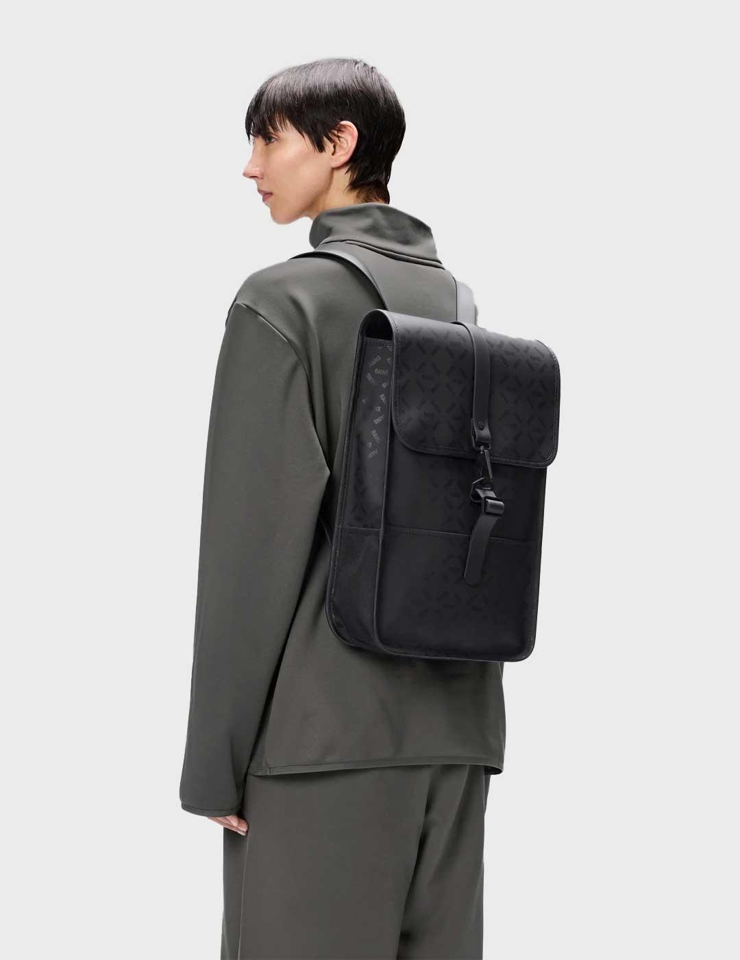 Rains Mini W3 mochila negra para hombre y mujer