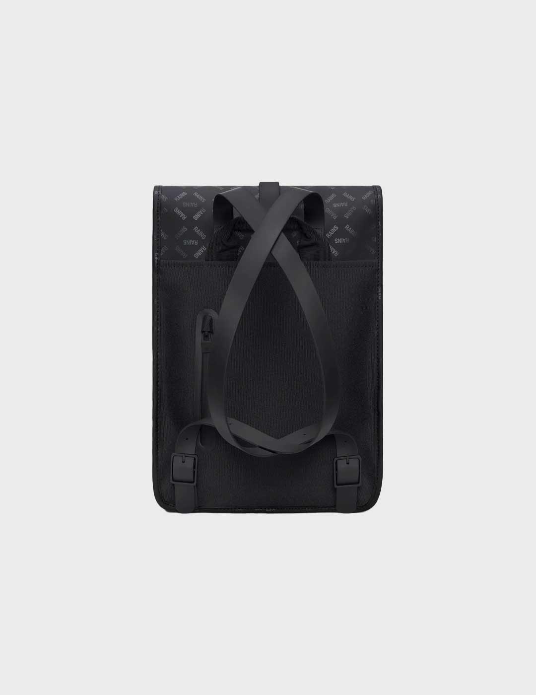 Rains Mini W3 mochila negra para hombre y mujer