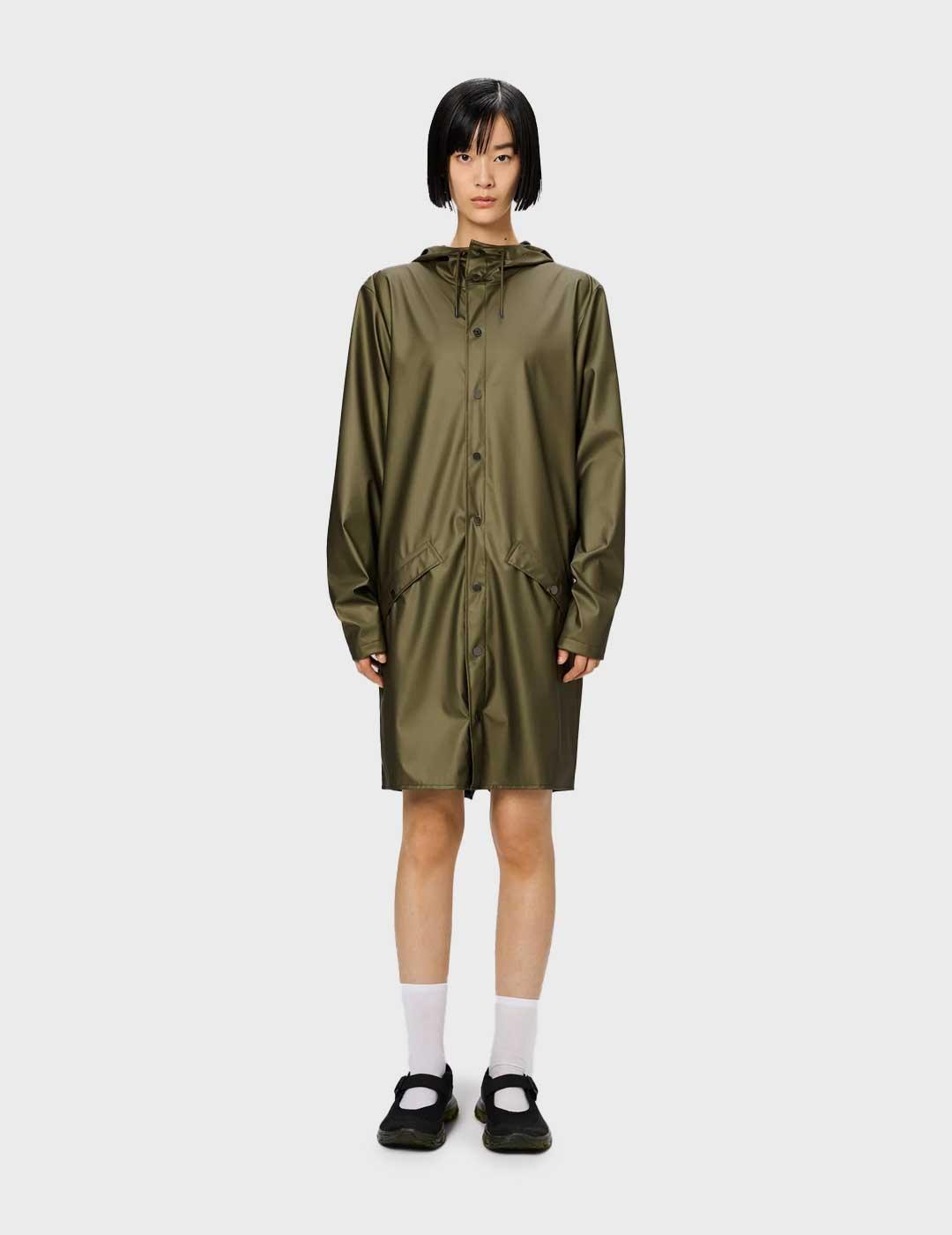 Rains W3 chaqueta gris impermeable para hombre y mujer