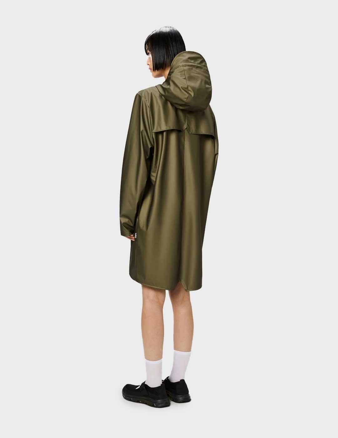 Rains W3 chaqueta verde impermeable para hombre y mujer