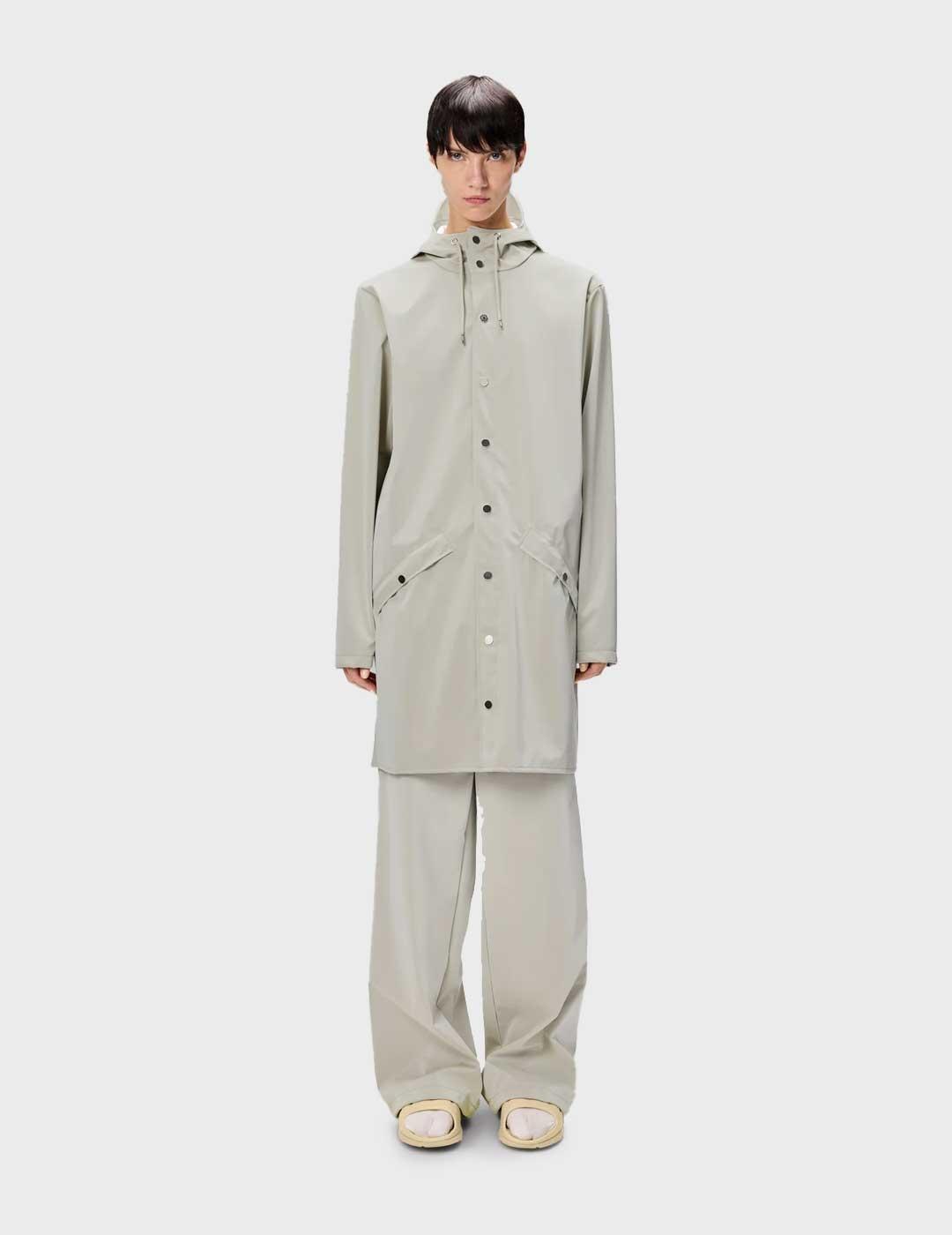 Rains W3 chaqueta gris impermeable para hombre y mujer