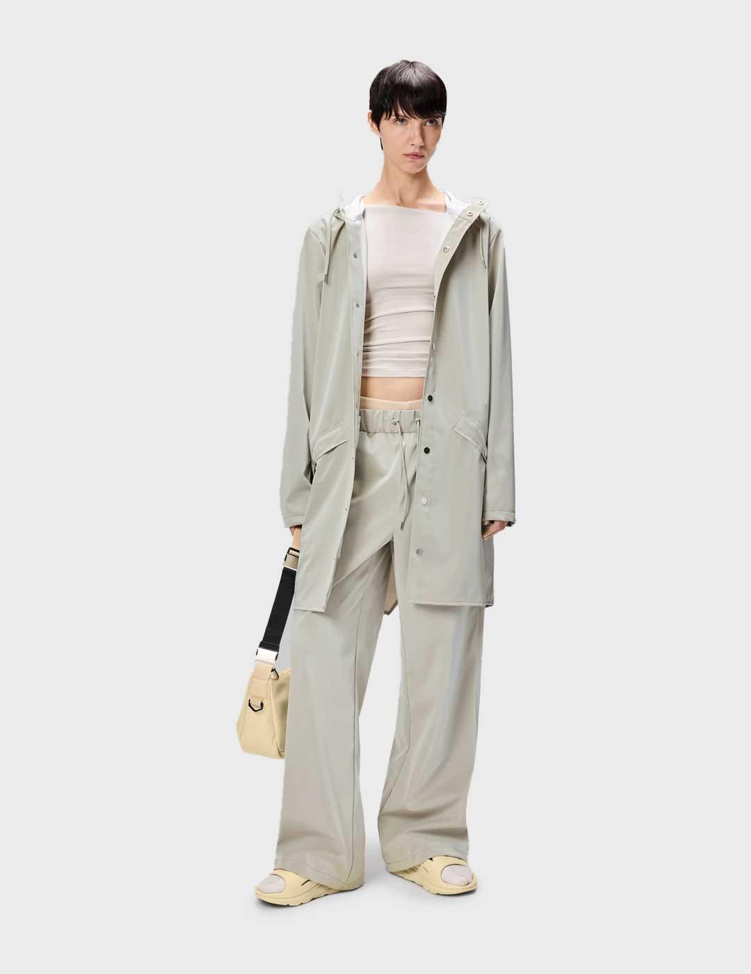 Rains W3 chaqueta gris impermeable para hombre y mujer