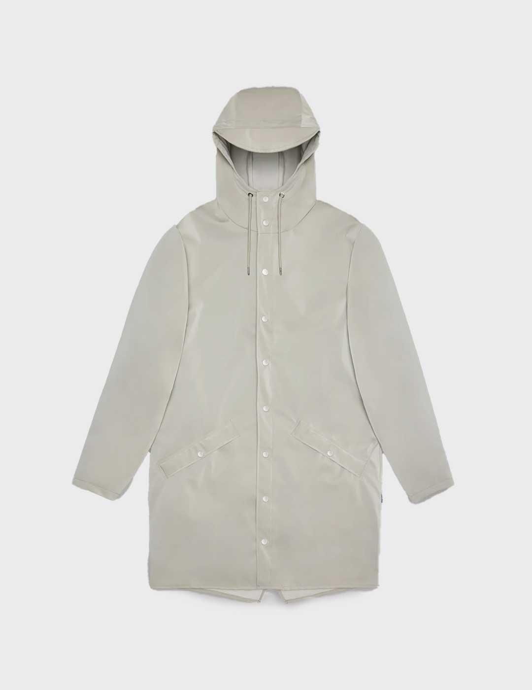 Rains W3 chaqueta gris impermeable para hombre y mujer