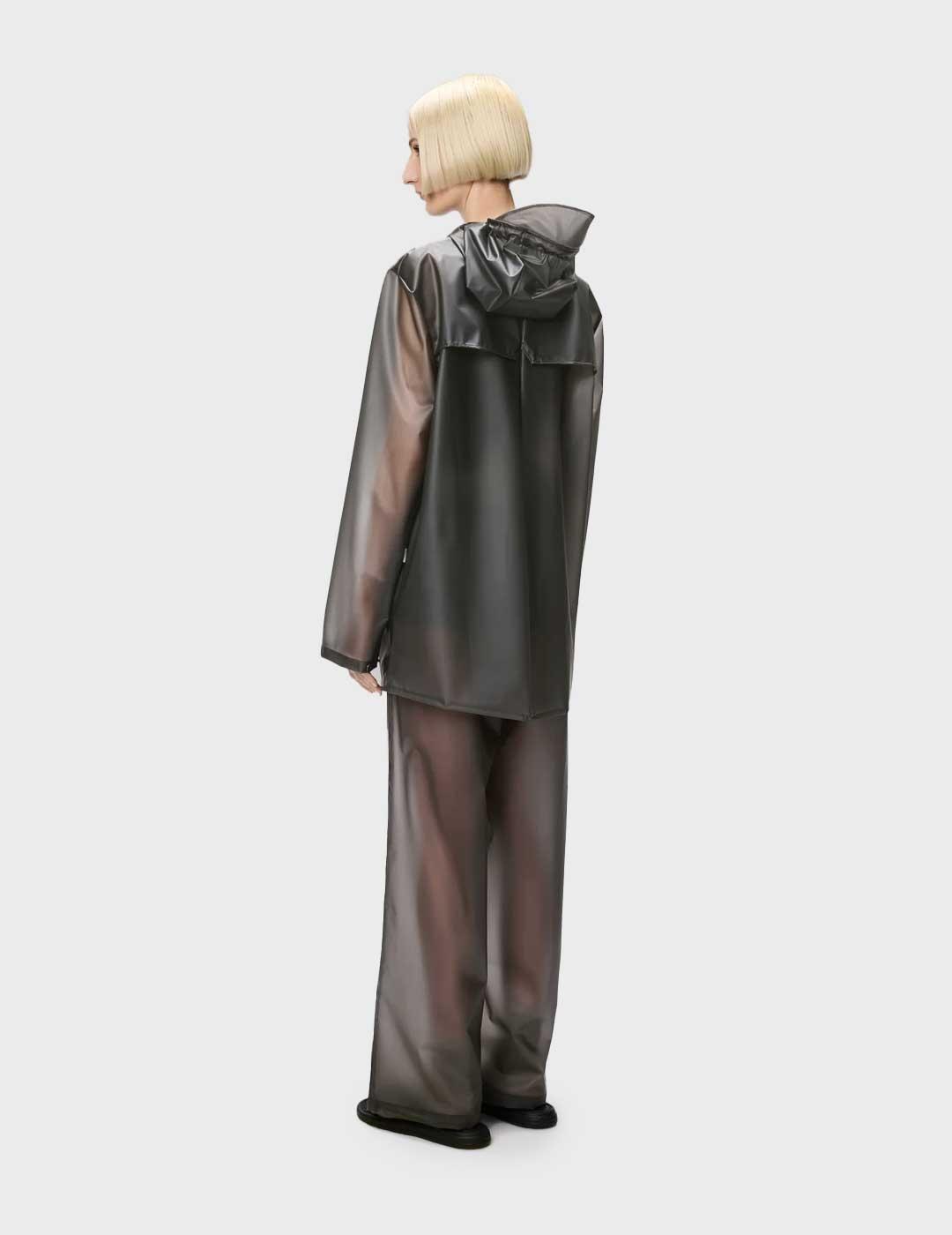 Rains W3 chaqueta gris impermeable para mujer