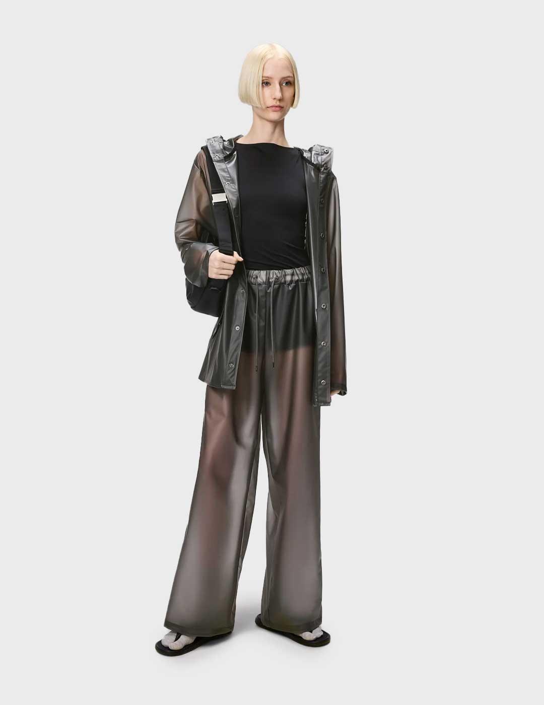 Rains W3 chaqueta gris impermeable para mujer