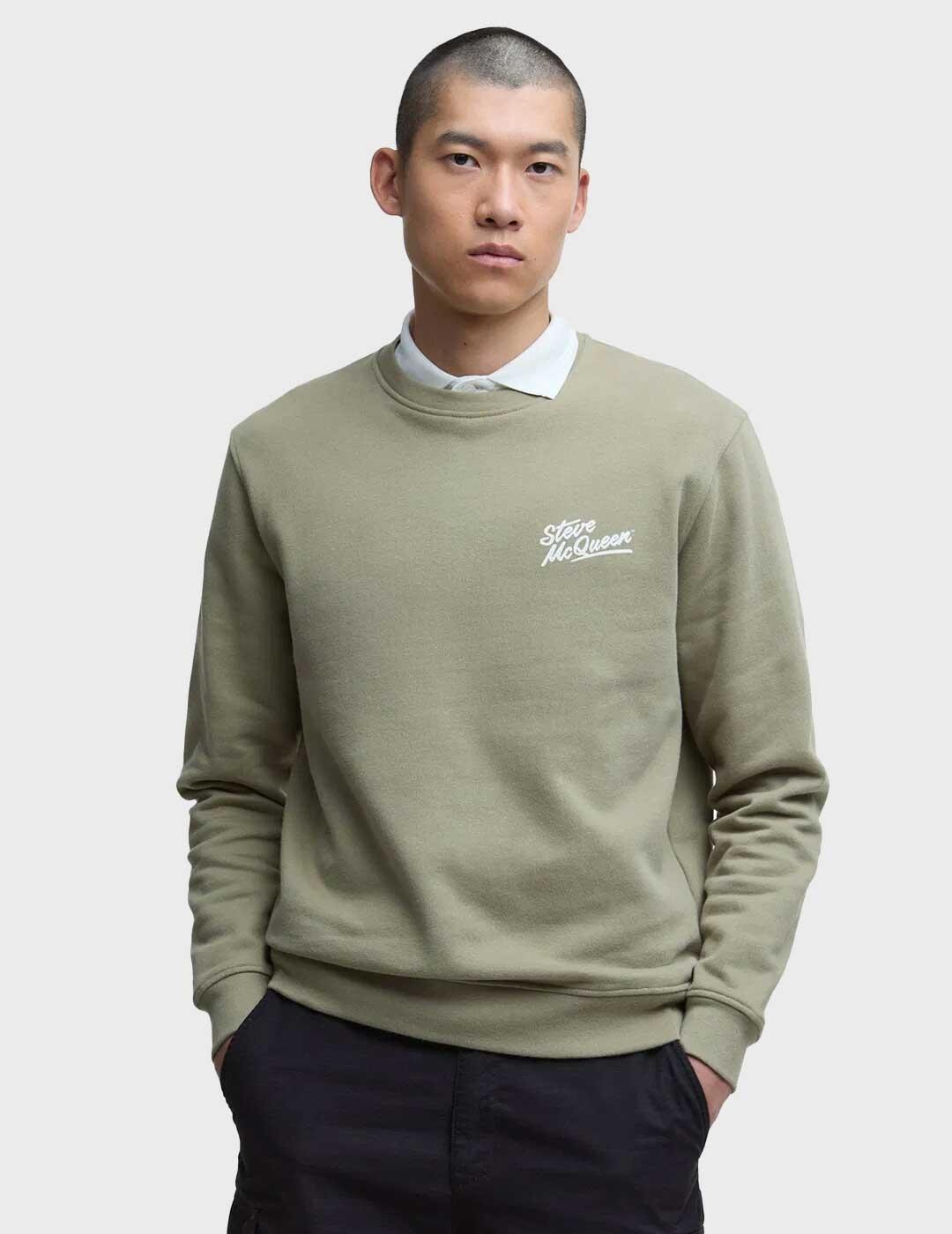 Barbour International Giles sudadera verde para hombre