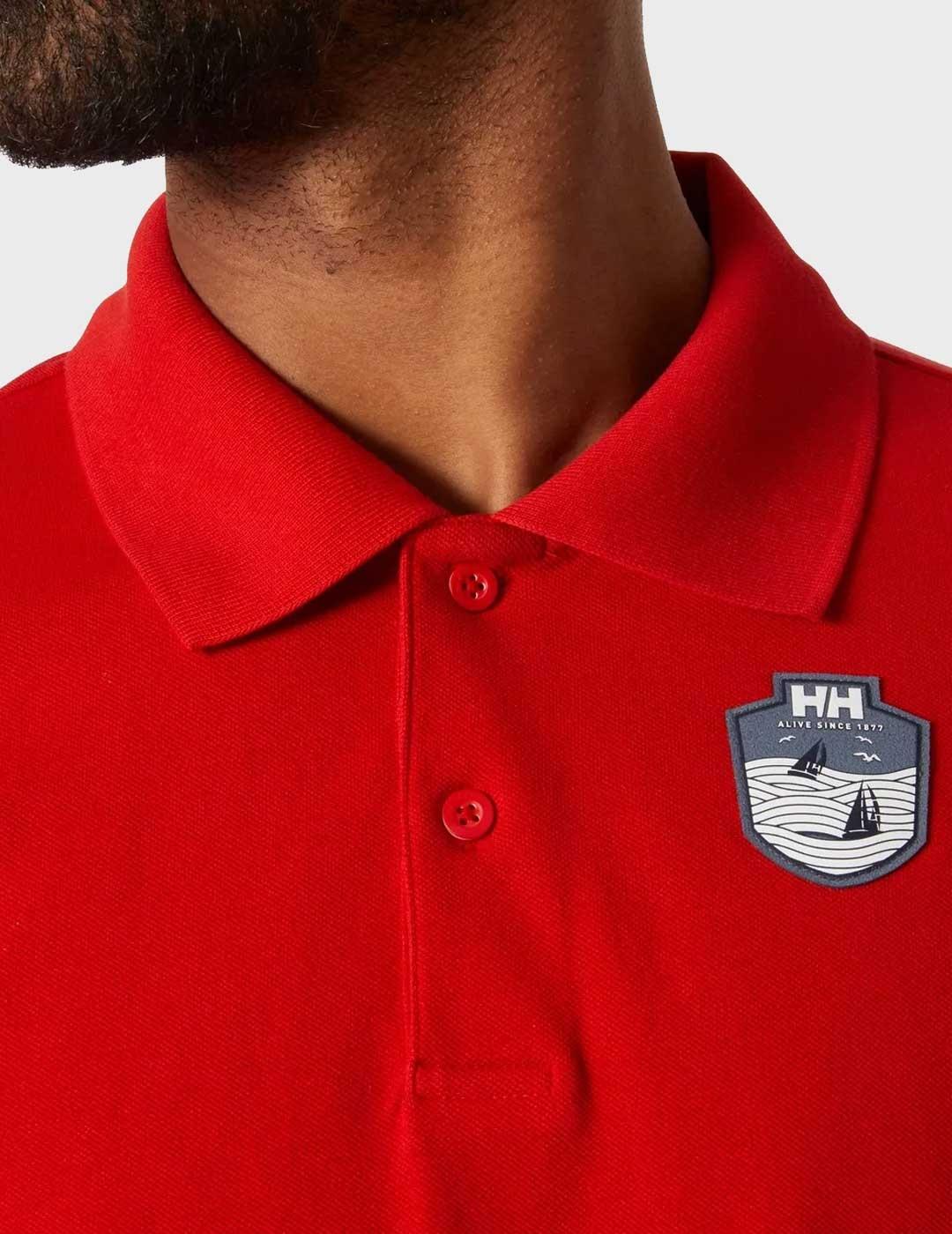 Helly Hansen Marstrand polo rojo para hombre