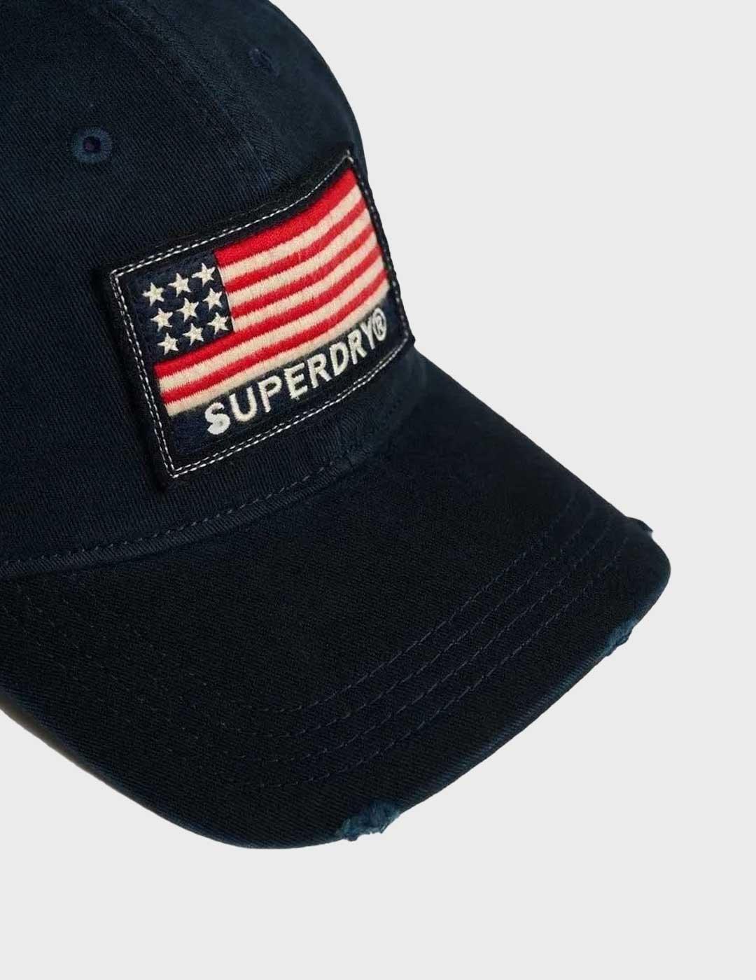 Superdry Patched Baseball gorra marino para hombre y mujer