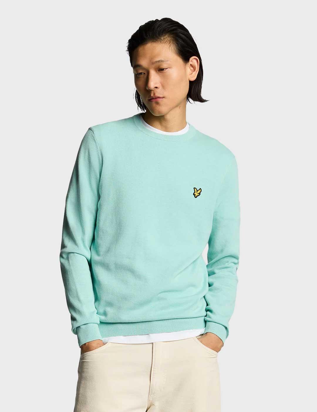 Lyle & Scott Crew Neck jersey azul para hombre