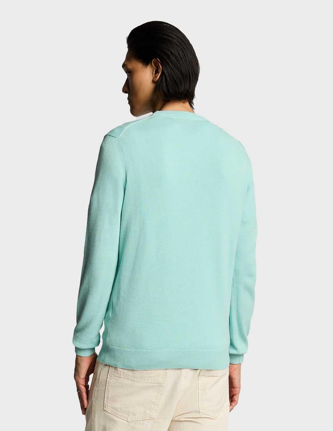 Lyle & Scott Crew Neck jersey azul para hombre