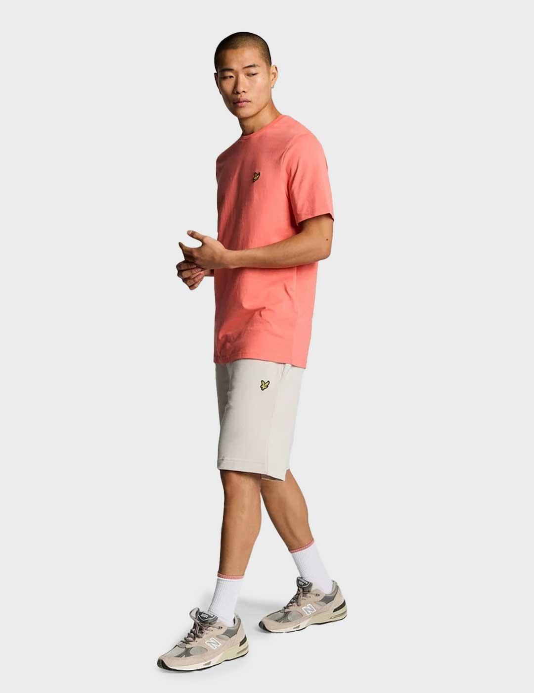 Lyle & Scott Sweat pantalón beige corto para hombre