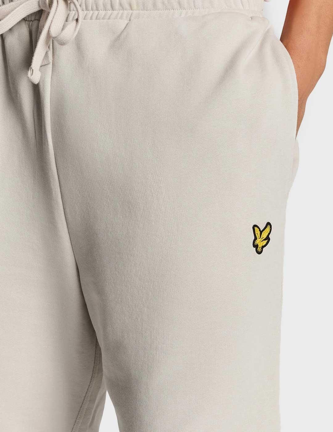 Lyle & Scott Sweat pantalón beige corto para hombre