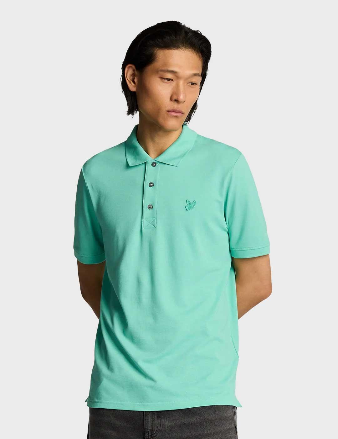 Lyle & Scott Superfine polo azul marino para hombre