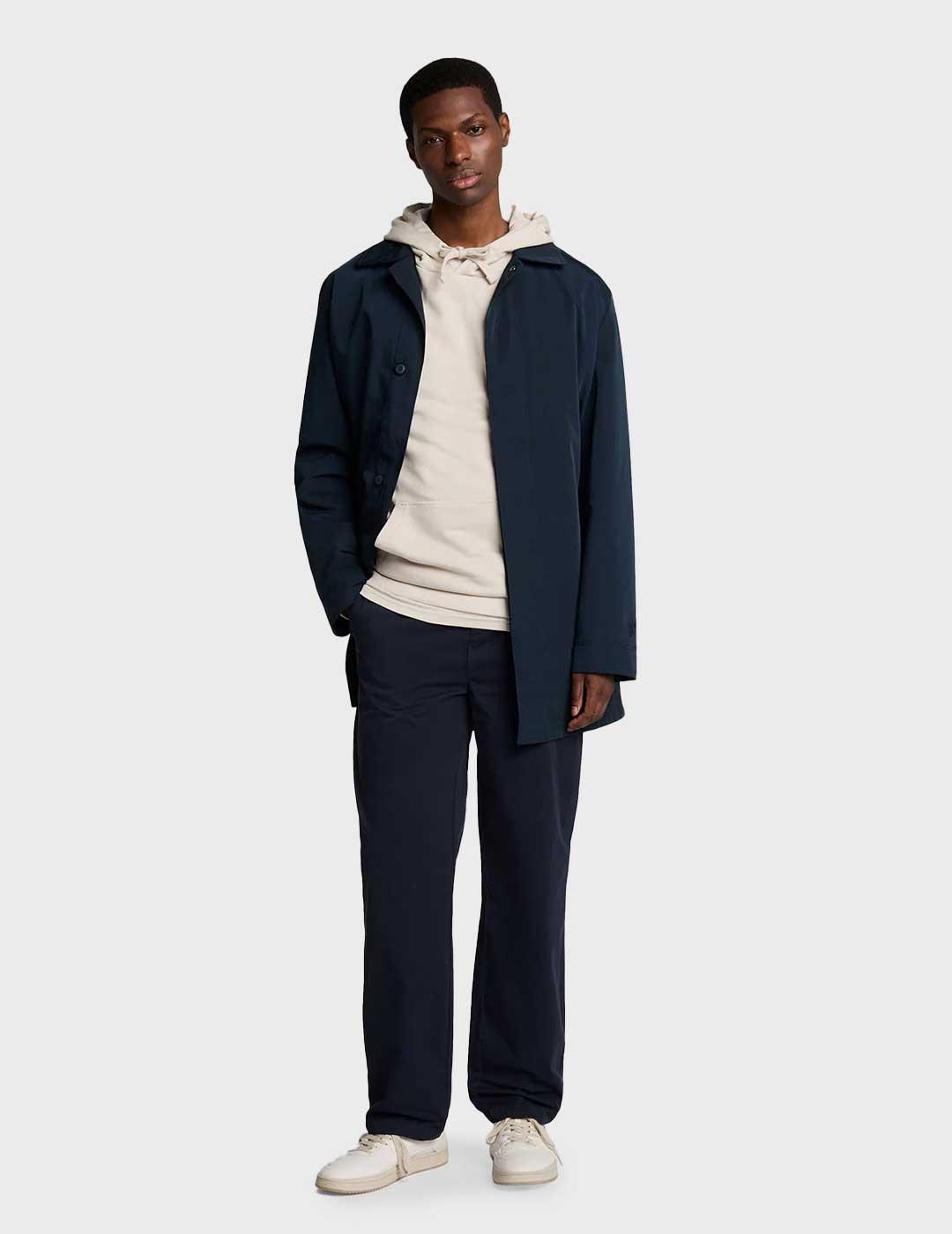 Lyle & Scott Drawstring pantalón marino chino para hombre