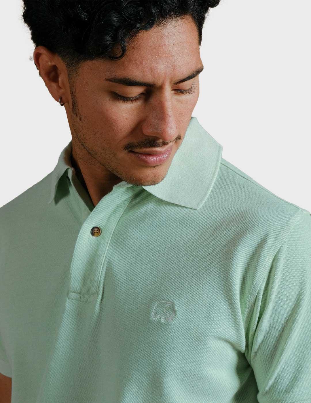 Trendsplant Essential Pigment polo verde para hombre