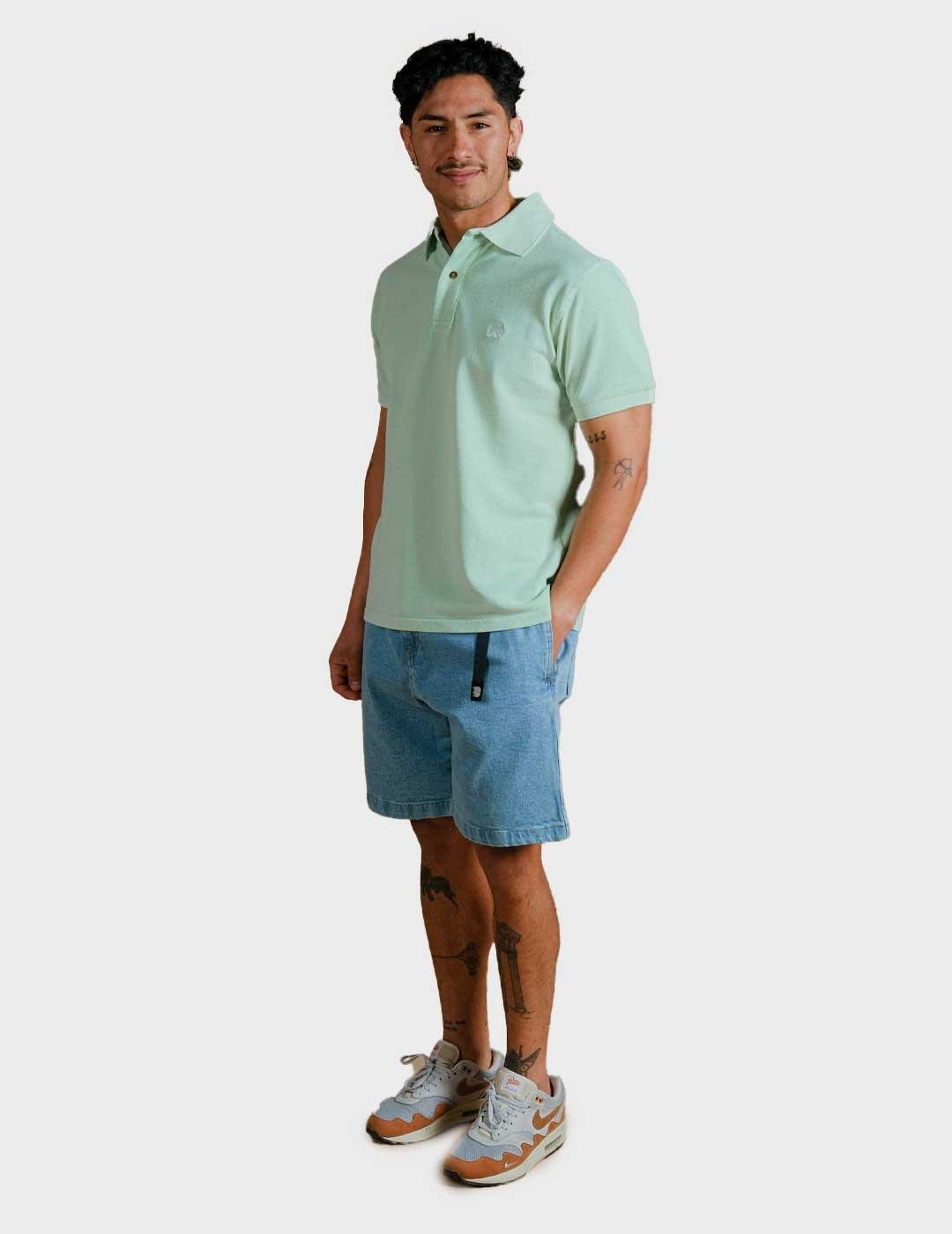 Trendsplant Essential Pigment polo verde para hombre