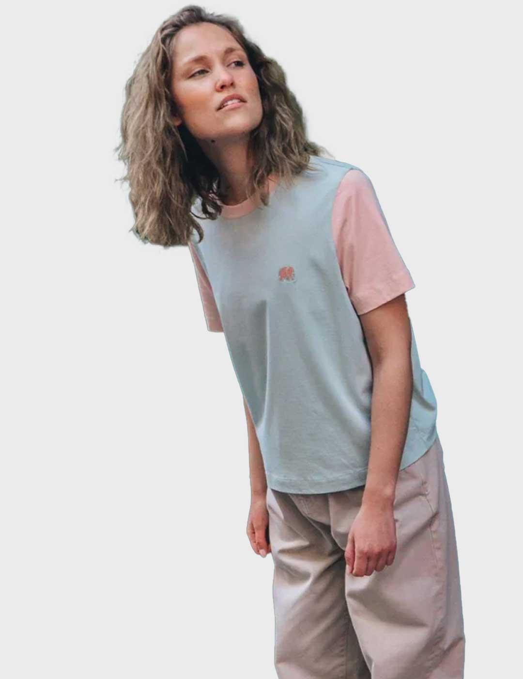 Trendsplant Color Block camiseta verde para mujer