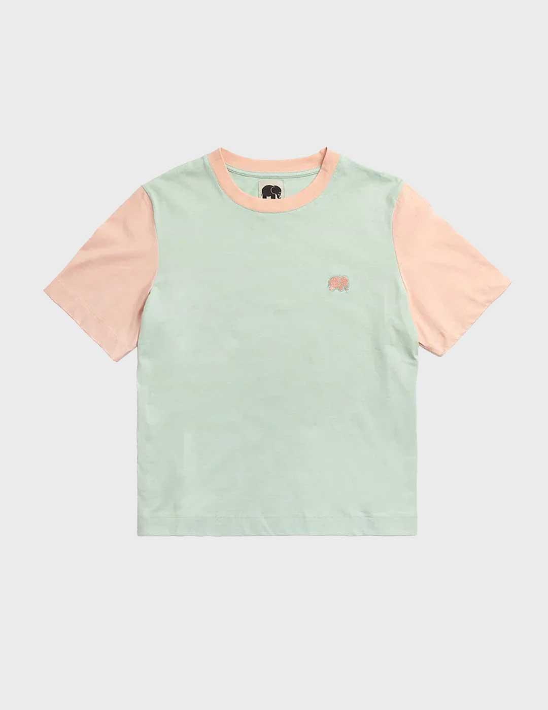 Trendsplant Color Block camiseta verde para mujer