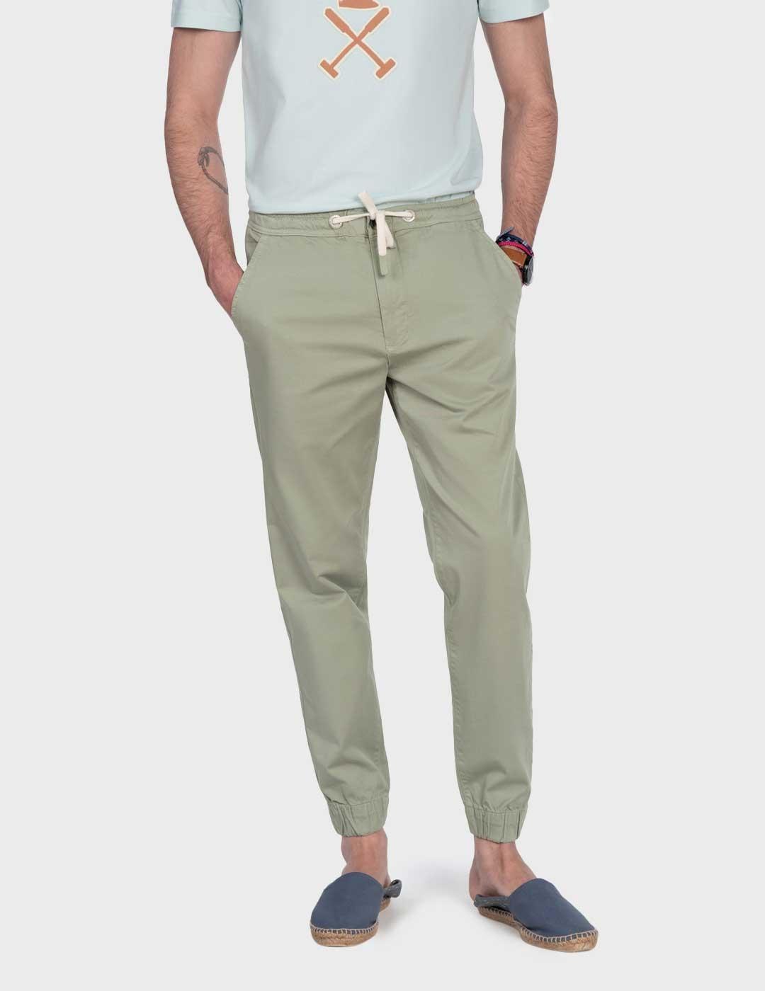Harper & Neyer Jogger pantalón verde para hombre