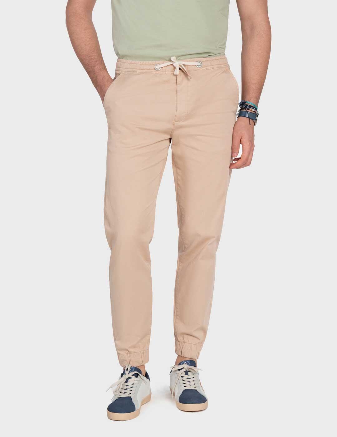 Harper & Neyer Jogger pantalón camel para hombre
