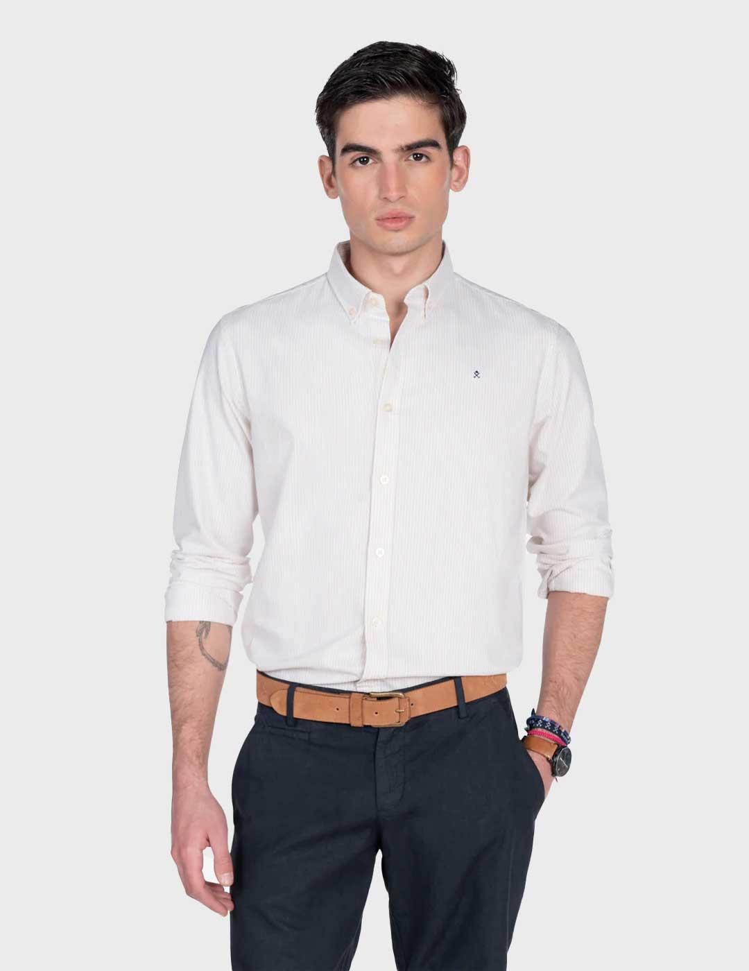 Harper & Neyer Mediterraneo camisa camel para hombre