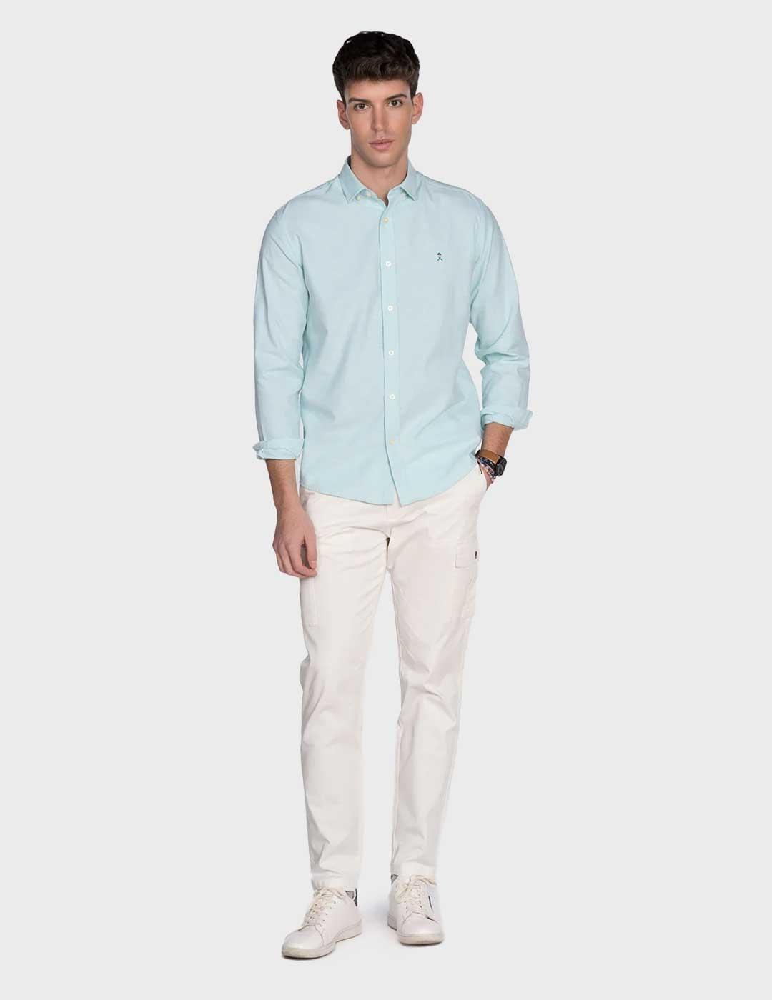 Harper & Neyer Oxford camisa turquesa para hombre